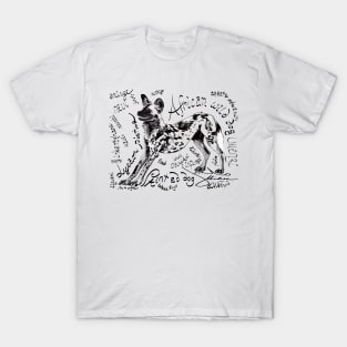 Painted dog, Lycaon pictus T-Shirt